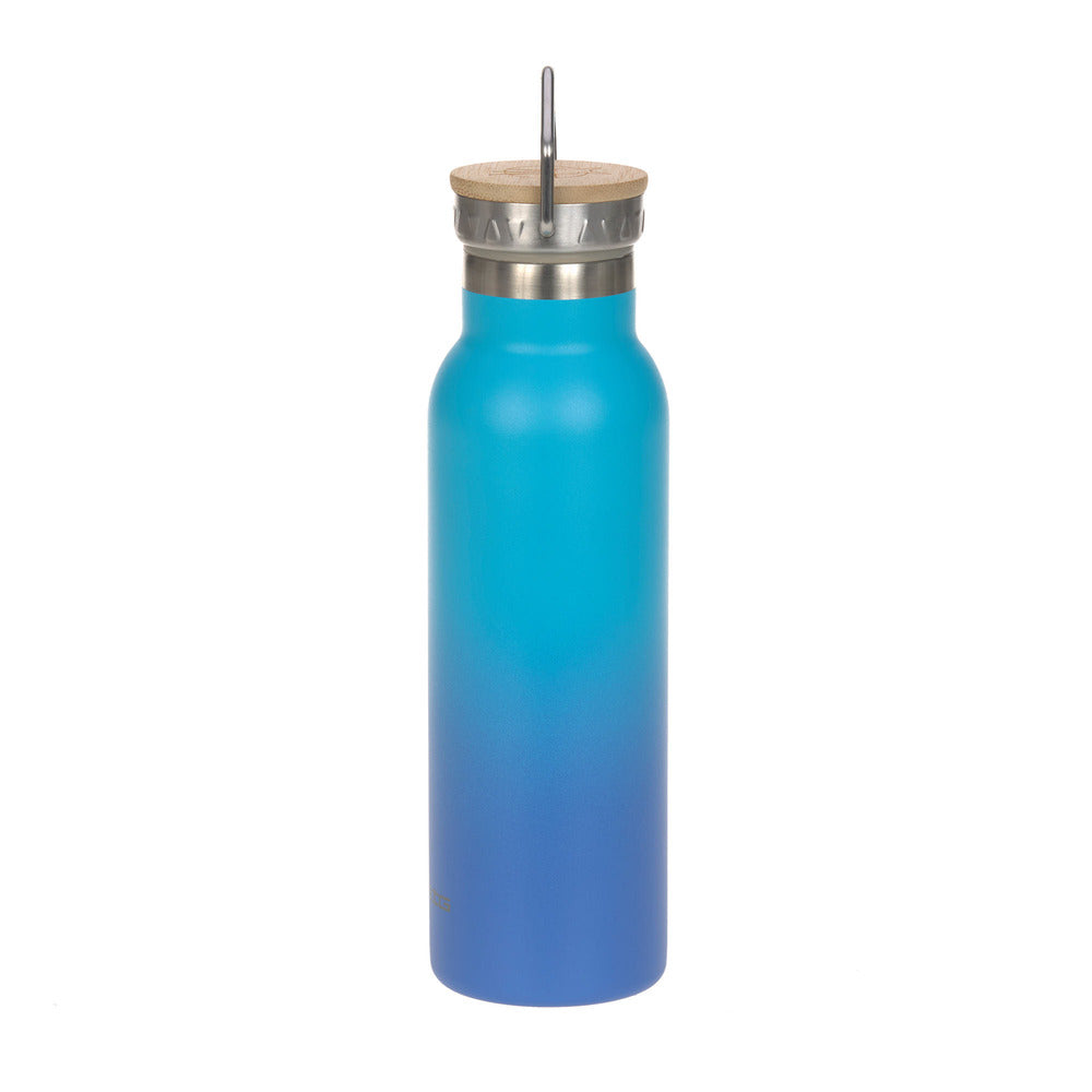 Lassig - Lassig Double Walled Bottle Stainless Steel Unique 460 Ml-Blue
