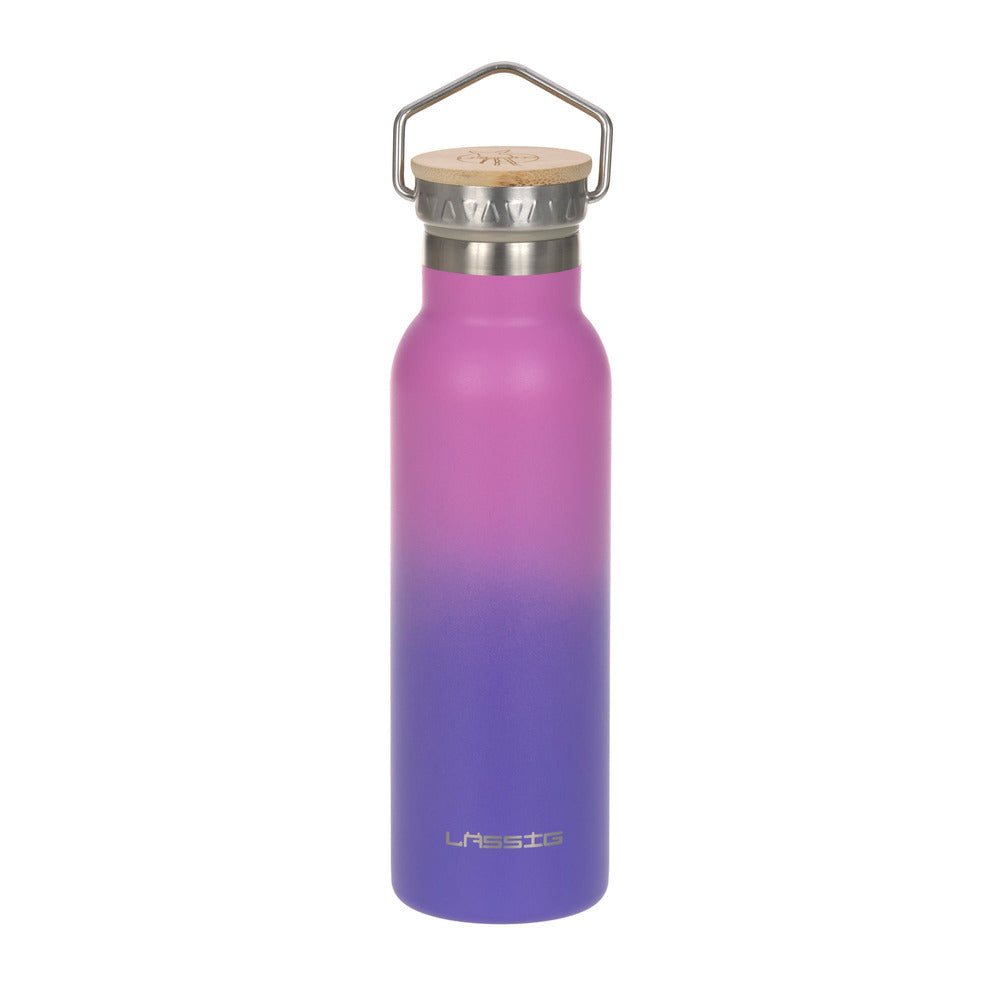 Lassig - Lassig Double Walled Bottle Stainless Steel Unique 460 Ml-Lilac