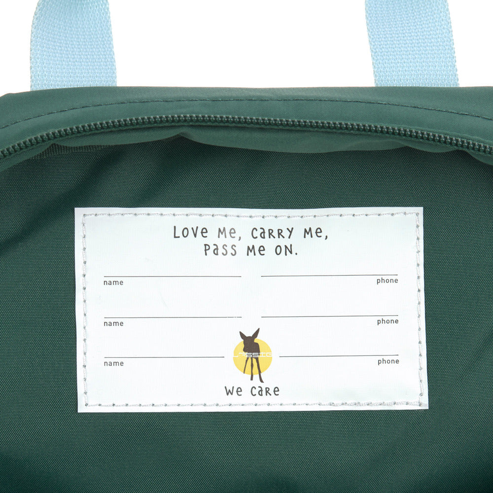 Lassig - Lassig Mini Square Backpack Little Gang-Green