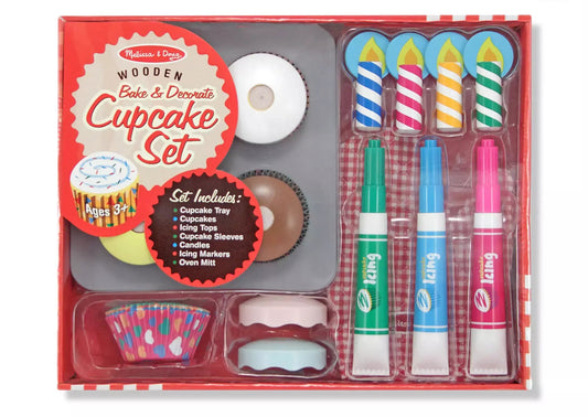 Wooden Cupcake Set