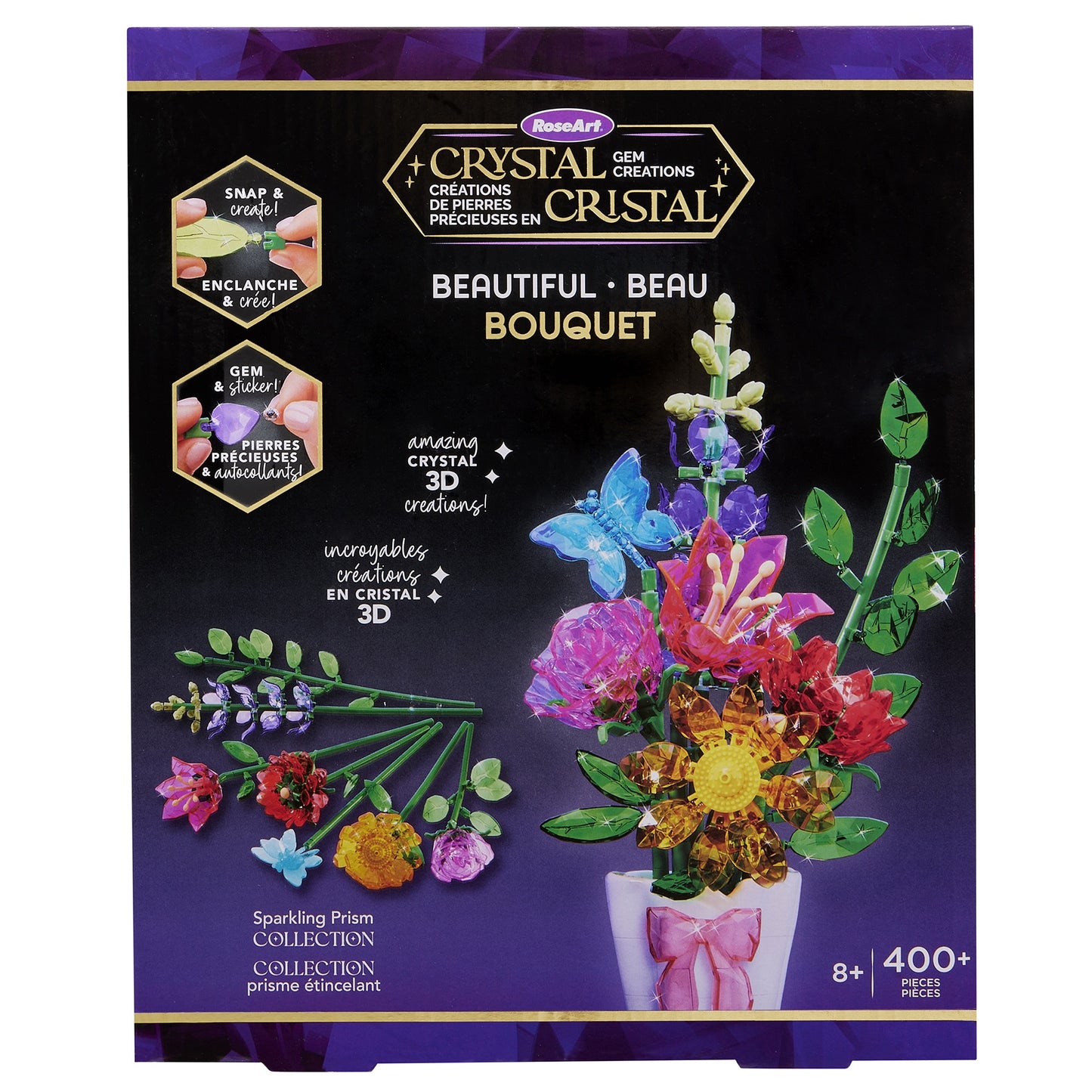Rose Art Crystal Gem Beautiful Bouquet
