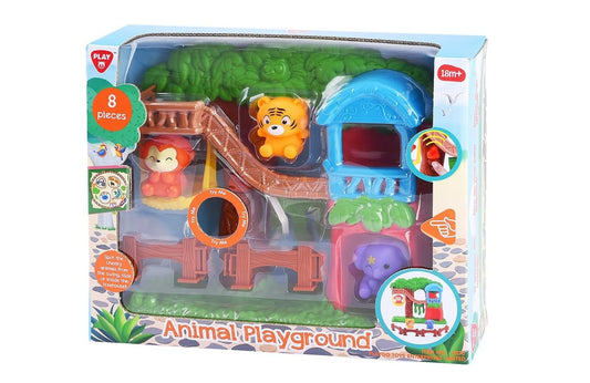 PLAY GO ANIMAL PLAYGROUND Set - 8 PCS
