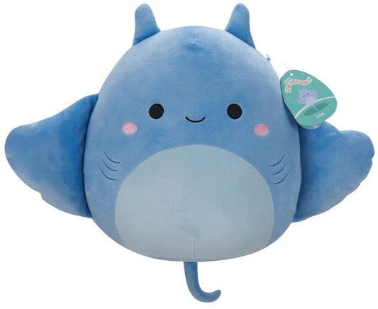SQUISHMALLOWS 12-INCH LUX BLUE MANTA RAY MEDIUM PLUSH
