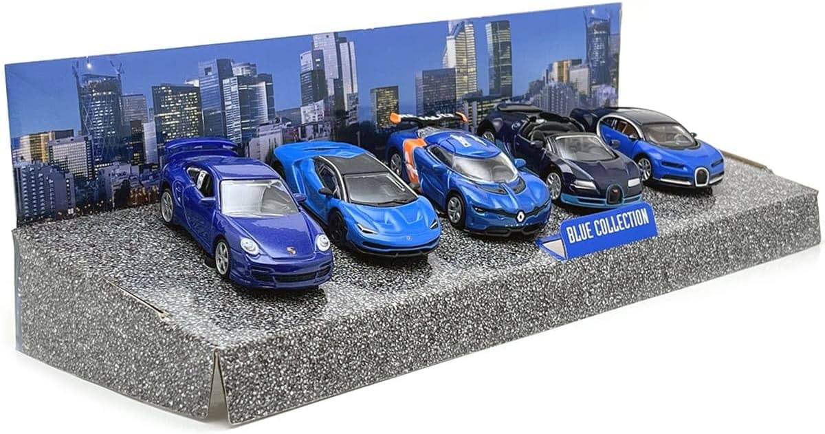 BBURAGO- BLUE COLLECTION (1:64) (5 PACK)