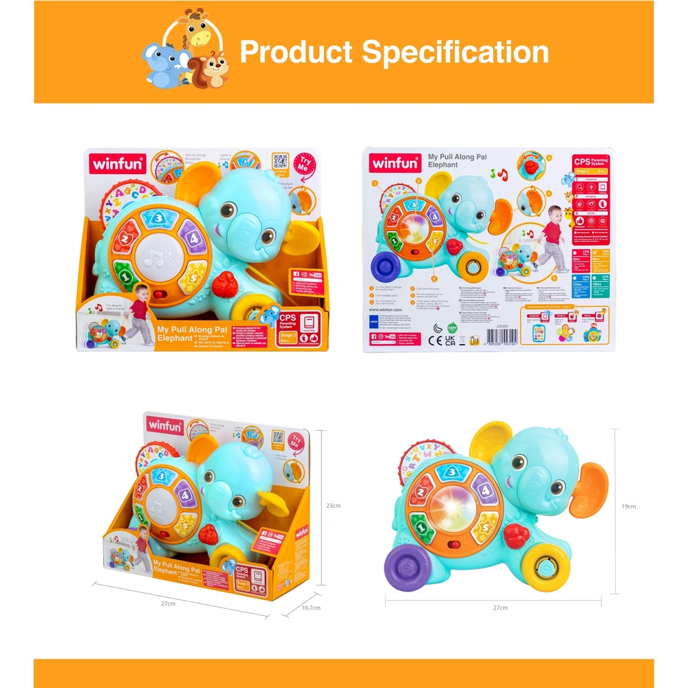 Winfun - My Pull Along Pal Elephant