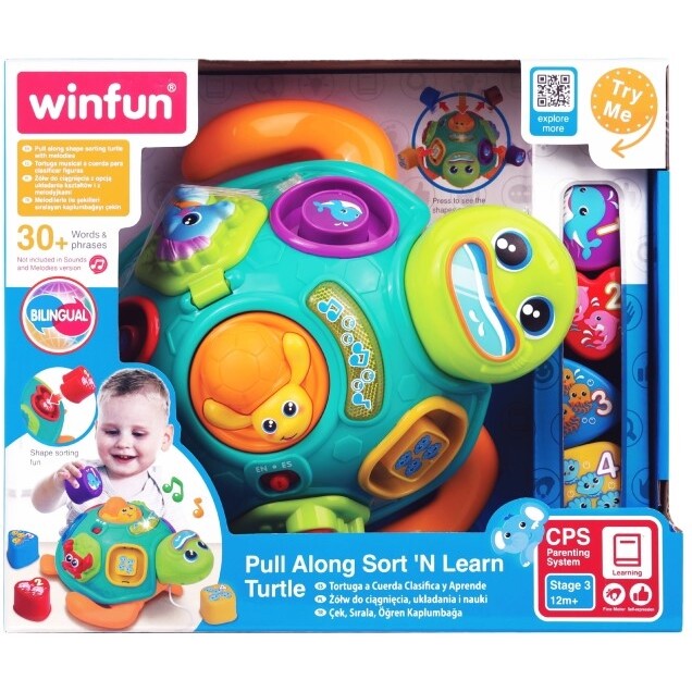Winfun - Pull Along Sort N Learn Turtle