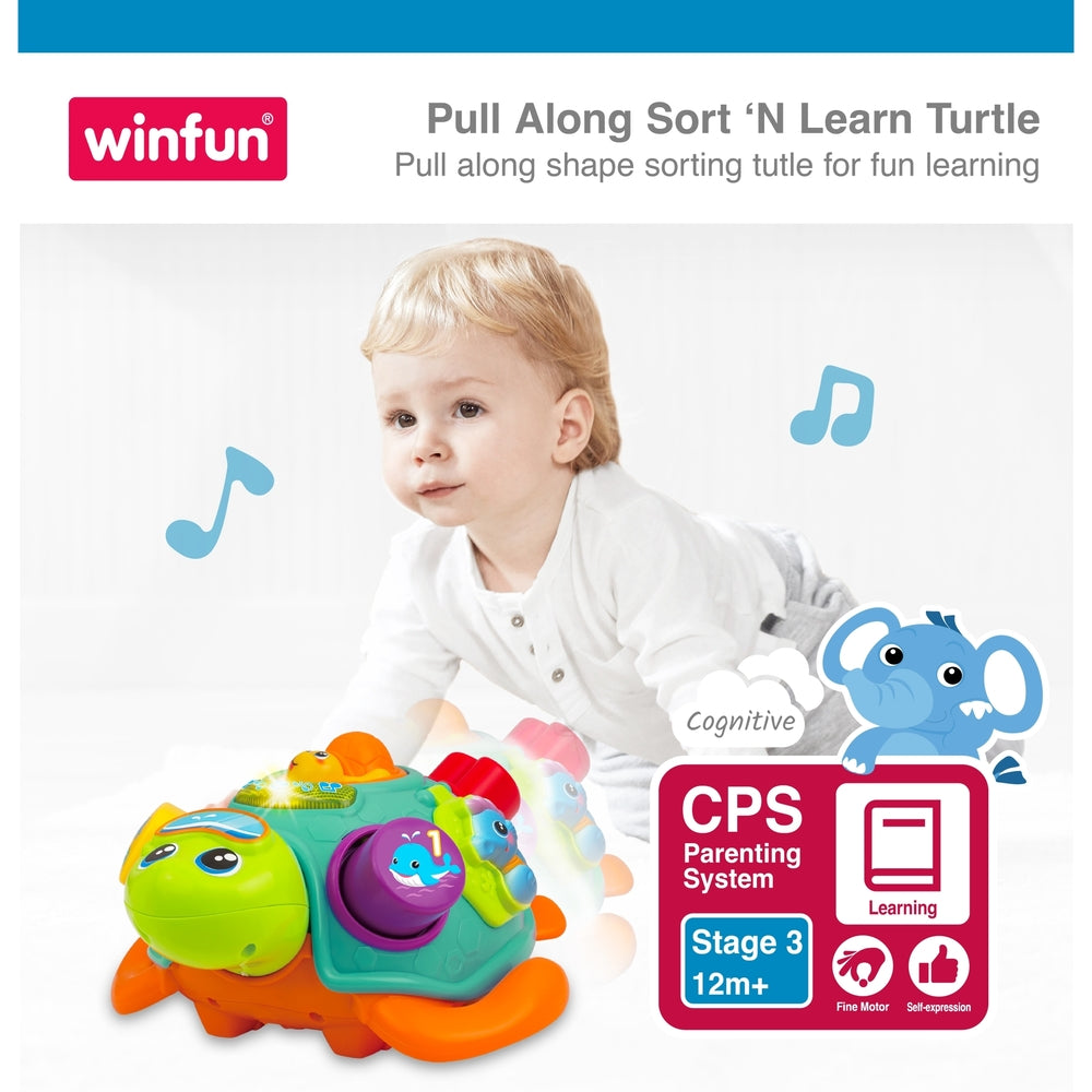 Winfun - Pull Along Sort N Learn Turtle
