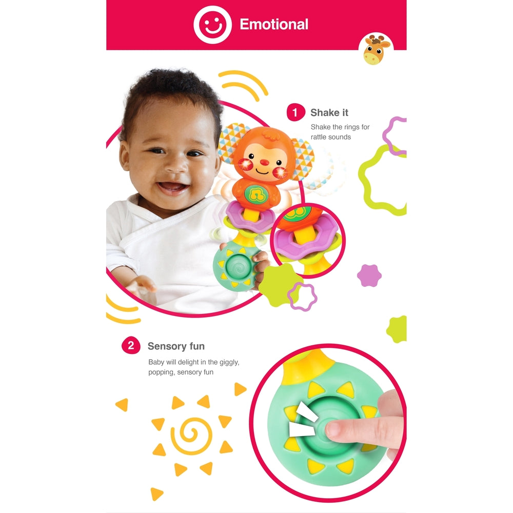 Winfun - Sing With Me Rattle - Monkey