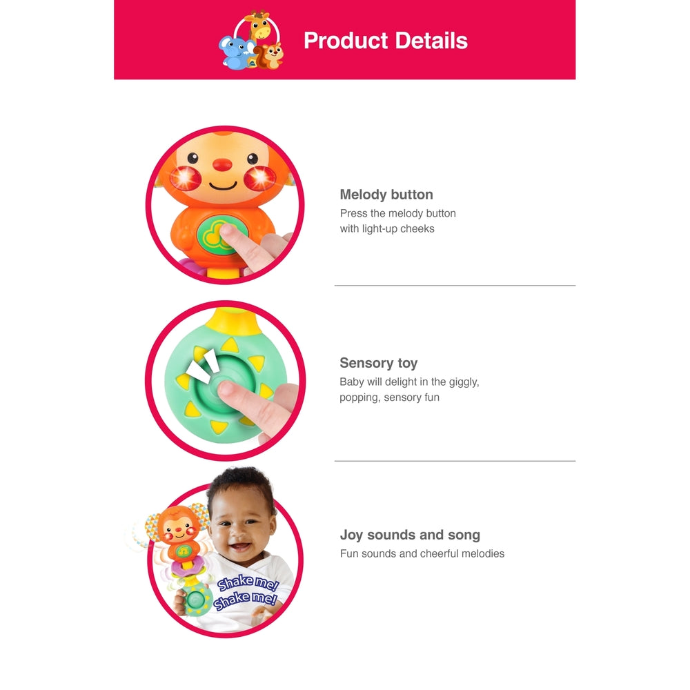Winfun - Sing With Me Rattle - Monkey