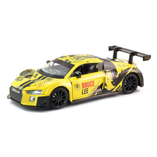 أودي R8 LMS بروس لي – تفاصيل سباقات احترافية – أصفر