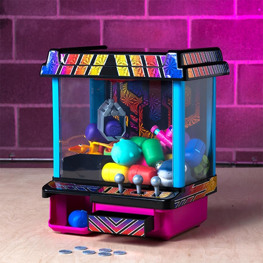 Electronic Arcade Claw Crane Game-Hyper Neon Black Series