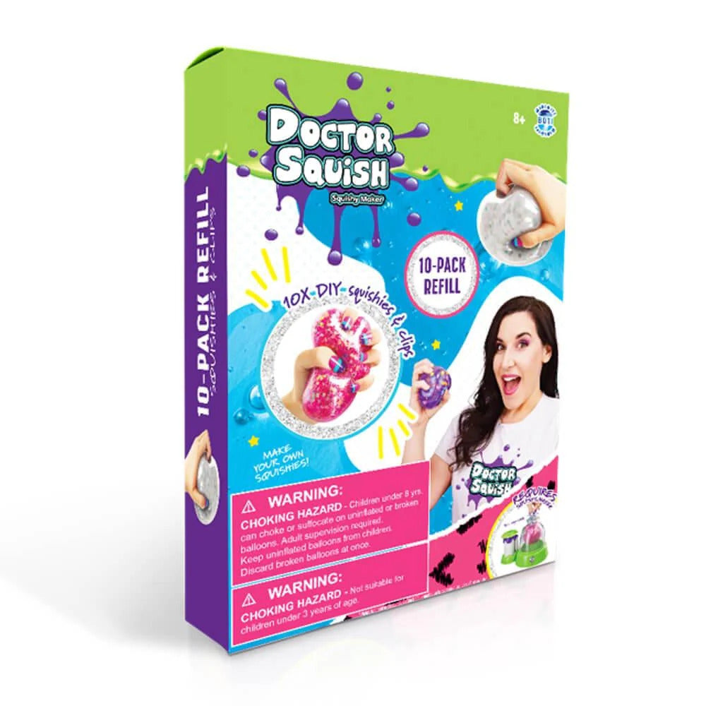 Dr Squish - Squishy Pack Refill V210 Balloons Clips
