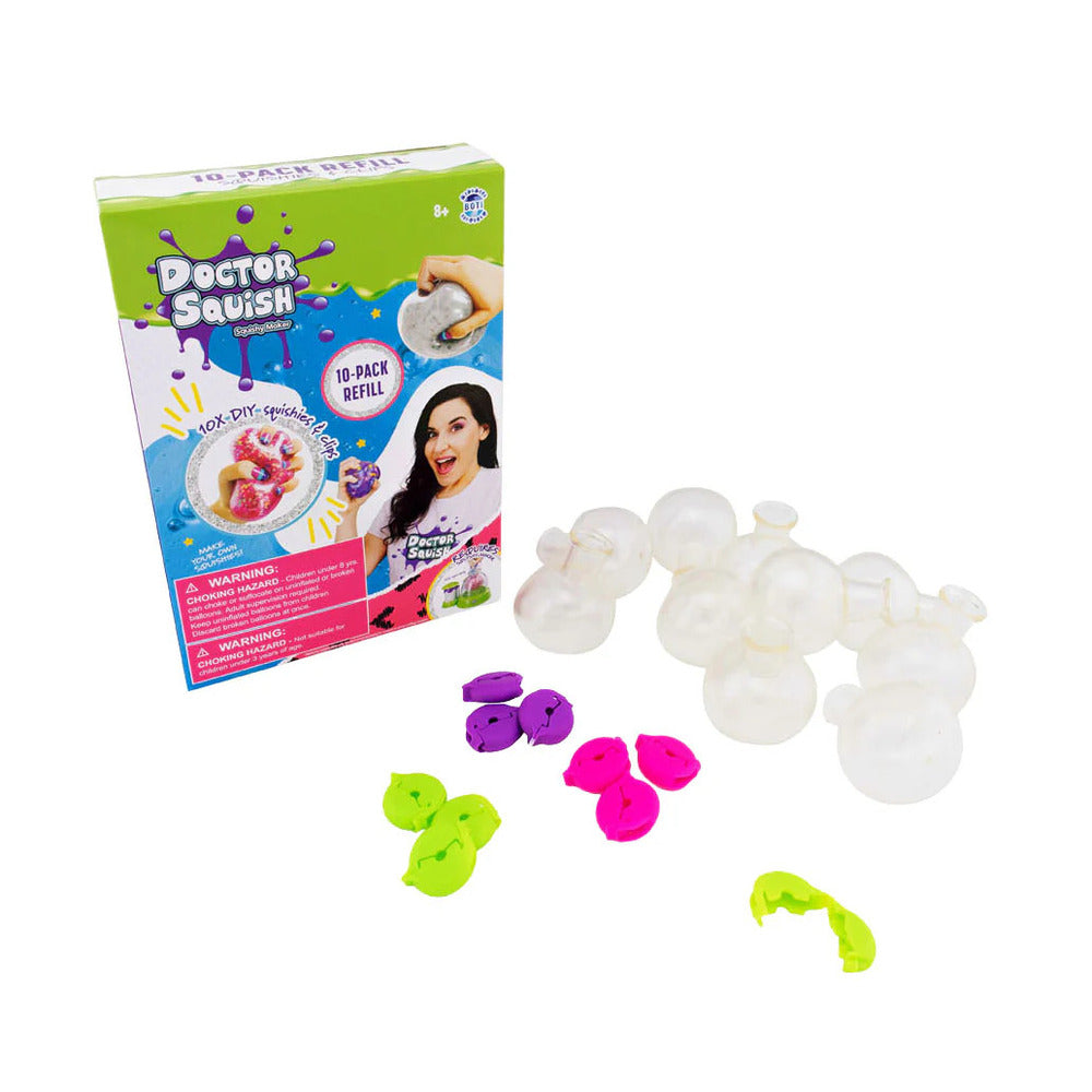 Dr Squish - Squishy Pack Refill V210 Balloons Clips