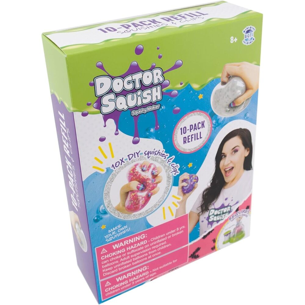 Dr Squish - Squishy Pack Refill V210 Balloons Clips