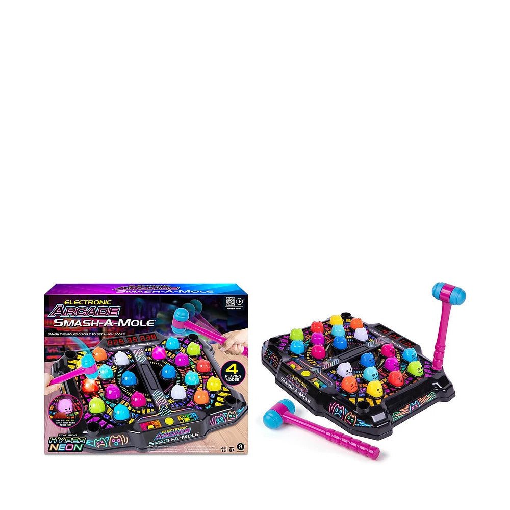 Electronic Arcade Smash-A-Mole-Hyper Neon Black Series