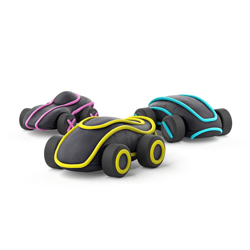 Hey Clay - Blue Cyber Car Series Motors 2 Cans