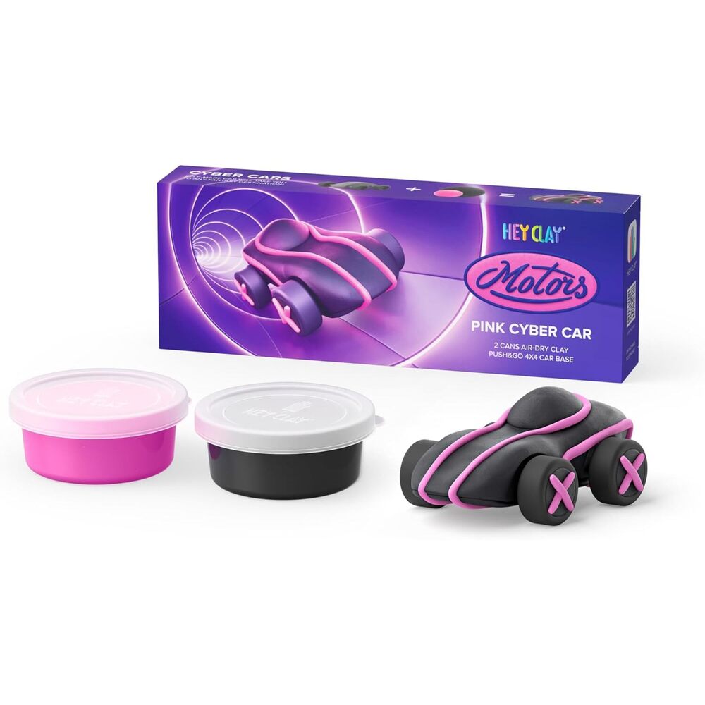 Hey Clay - Pink Cyber Car Series Motors 2 Cans