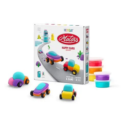 HEY CLAY - HAPPY CARS SET 6 CANS
