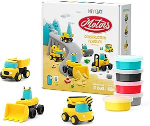 HEY CLAY - CONSTRUCTION VEHICLES SERIES MOTORS 12 CANS