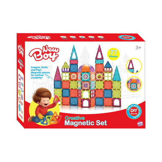 New Boy 7.5Cm Color Window Magnetic Disc (77Pcs)