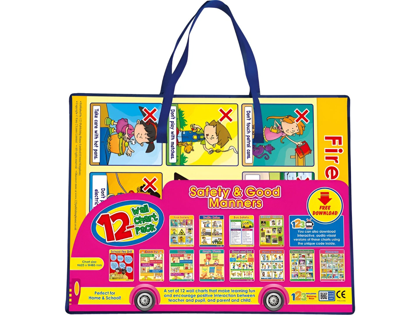Easy 2 Learn Safety & Good Manners 12 Wall Chart Pack
