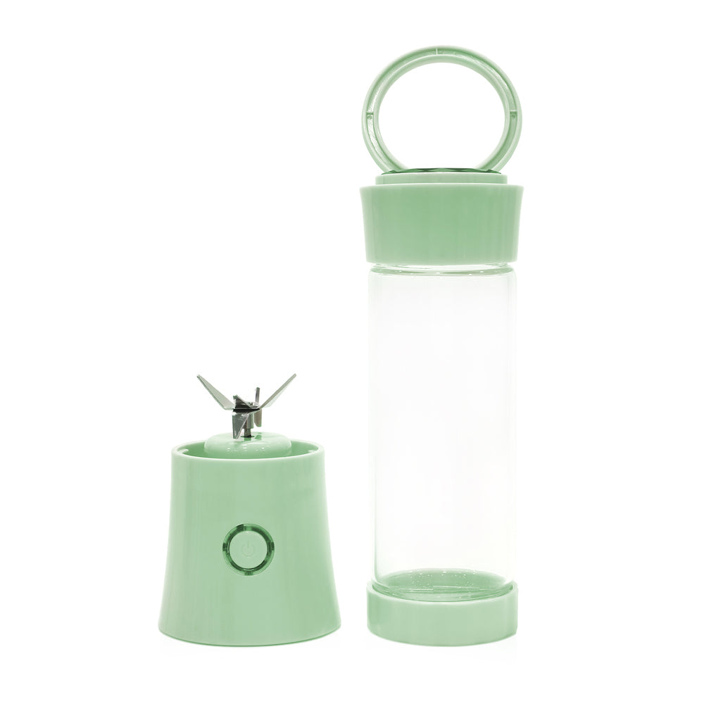 Sky - Rechargeable Juicer Bottle With 6 Blades 480Ml Usb - Green