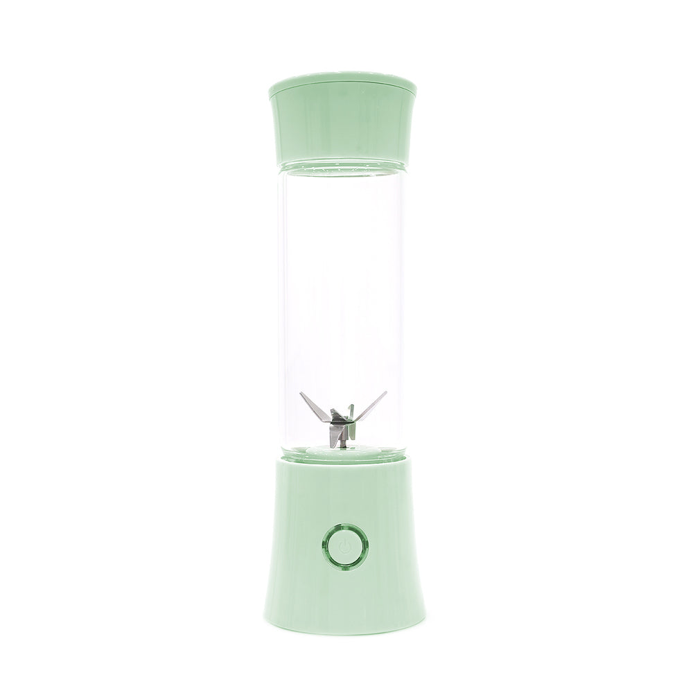 Sky - Rechargeable Juicer Bottle With 6 Blades 480Ml Usb - Green