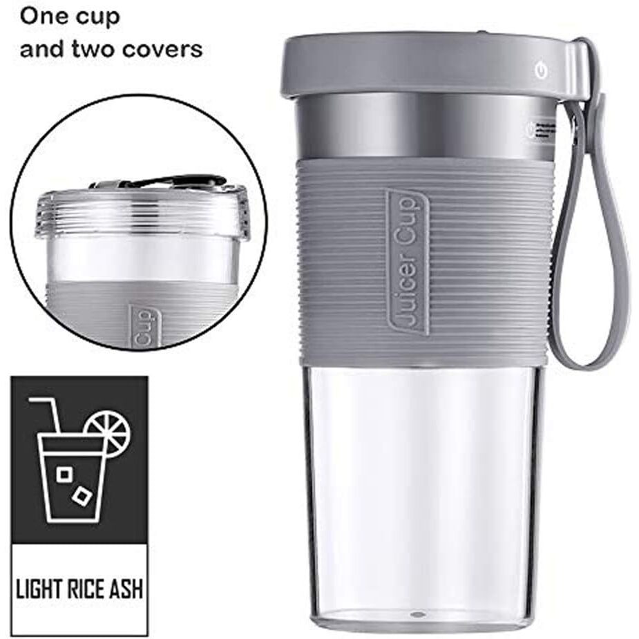 Sky - Usb Rechargeable Cordless Mini 320Ml Fruit Ice Smoothie Mixer - Grey