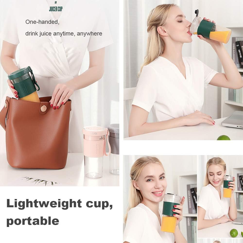 Sky - Usb Rechargeable Cordless Mini 320Ml Fruit Ice Smoothie Mixer - Grey