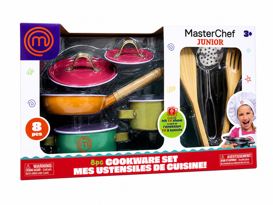 MASTERCHEF JR. - METAL MULTI-COLOR KITCHEN SET 8PCS