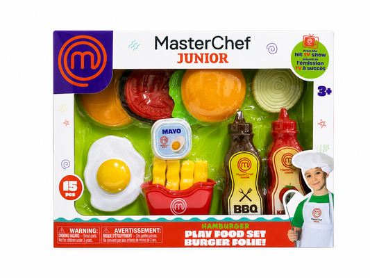MASTERCHEF JR. - HAMBURGER PLAY FOOD 15PCS