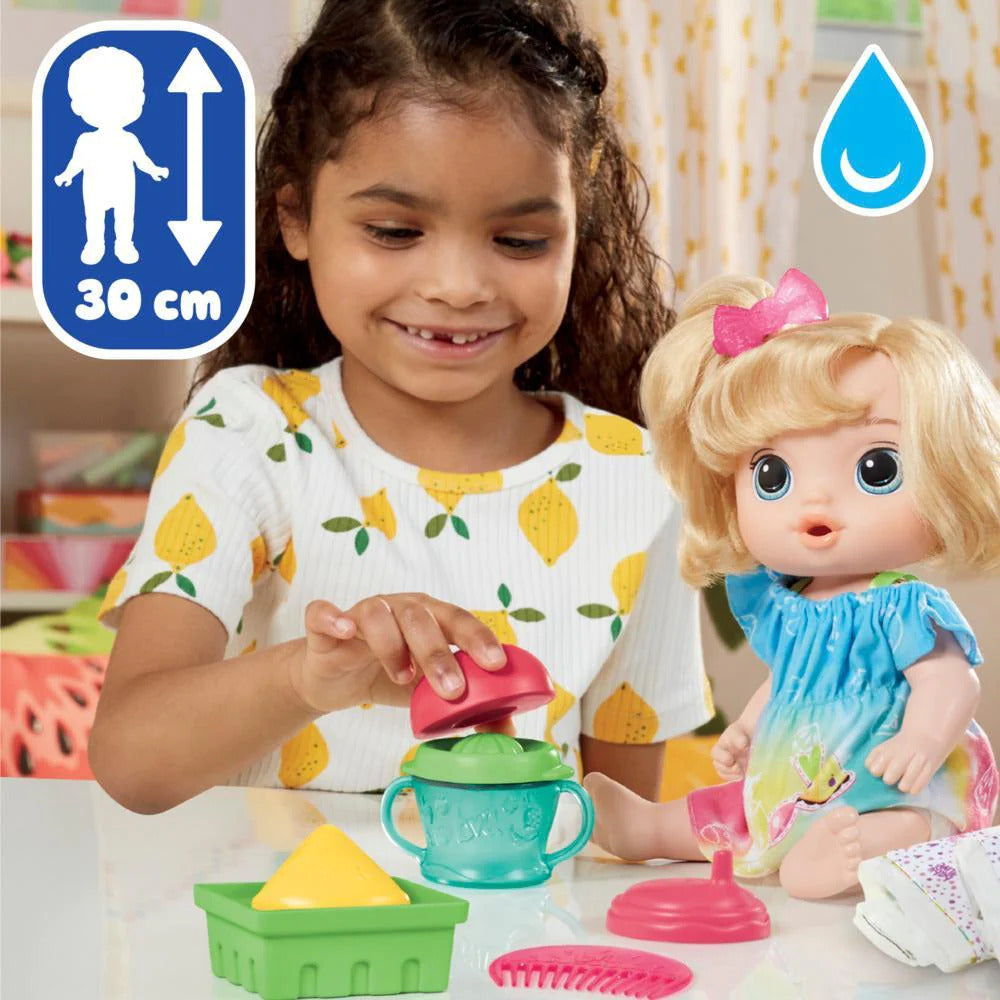 Baby Alive - Fruity Sips Doll Apple- Blonde Hair
