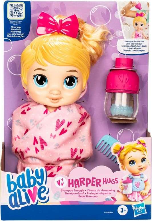 Baby Alive Pretend Shampoo Snuggle Harper Doll - Blonde Hair