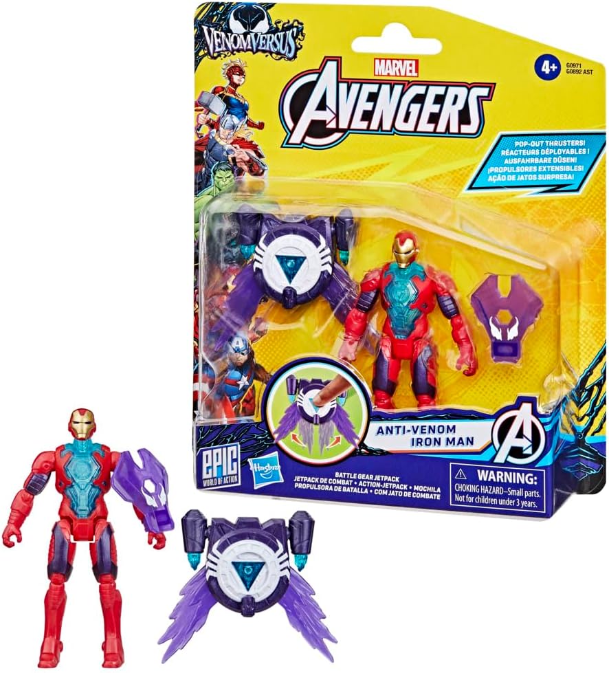 Marvel Avengers 4-Inch Iron Man Super Gear Action Figure