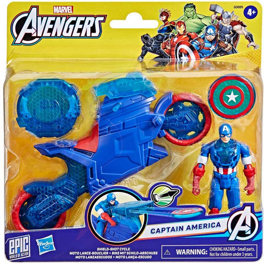 Marvel Avengers 4-Inch Captain America Shield Shot Cycle