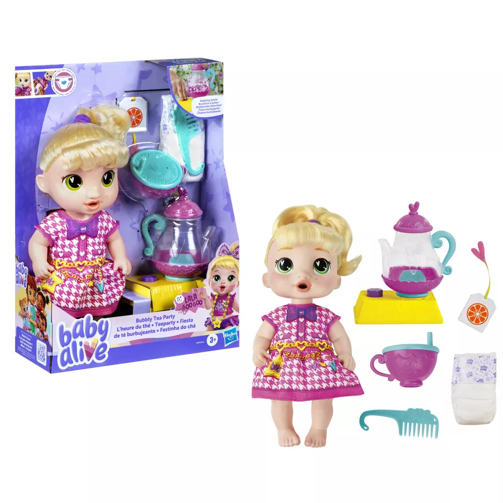 Baby Alive Bubbly Tea Party Lala Doll - Blonde Hair