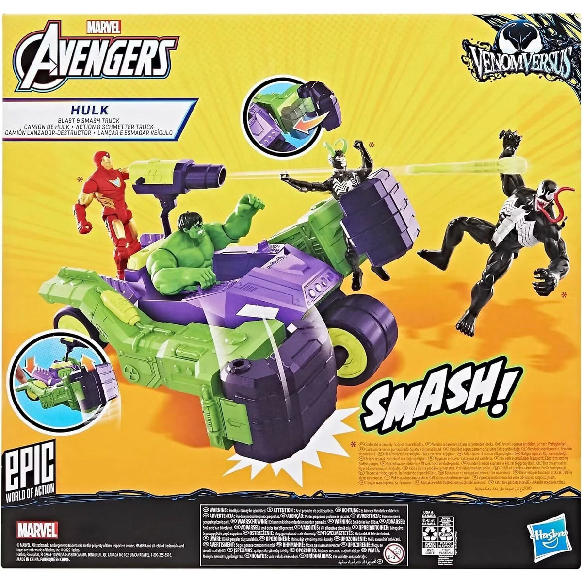 Marvel Avengers 4-Inch Hulk Blast & Smash Truck