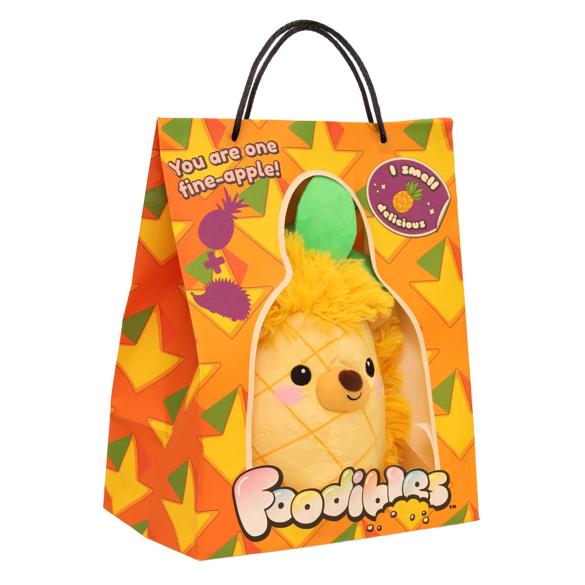 FOODIBLES LARGE SCENTED PLUSHIES - PINEAPPLE HEDGEHOG
