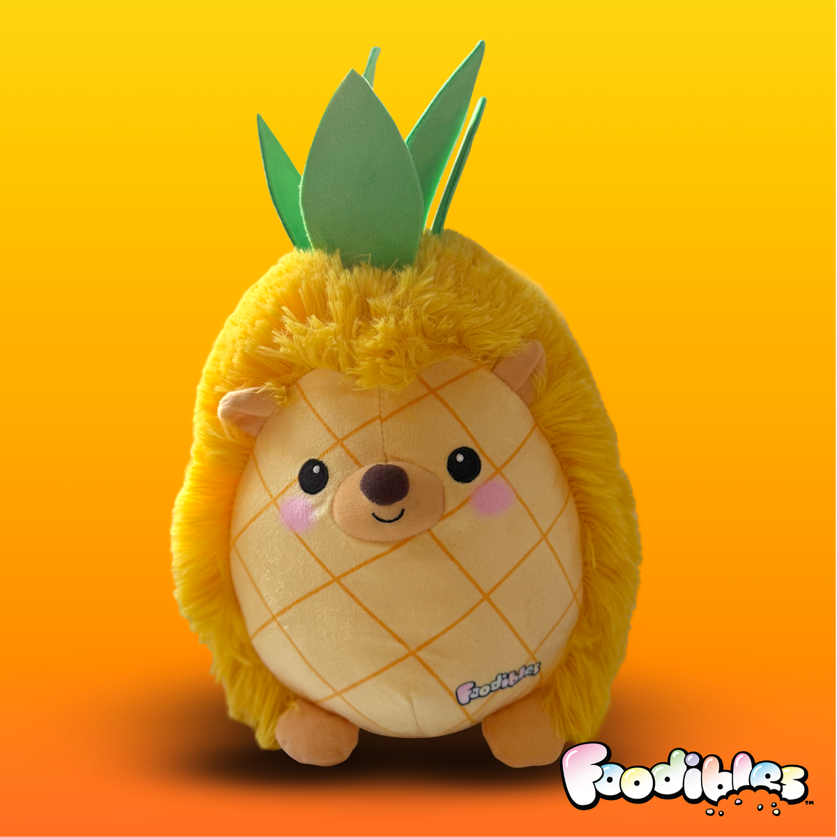 FOODIBLES LARGE SCENTED PLUSHIES - PINEAPPLE HEDGEHOG