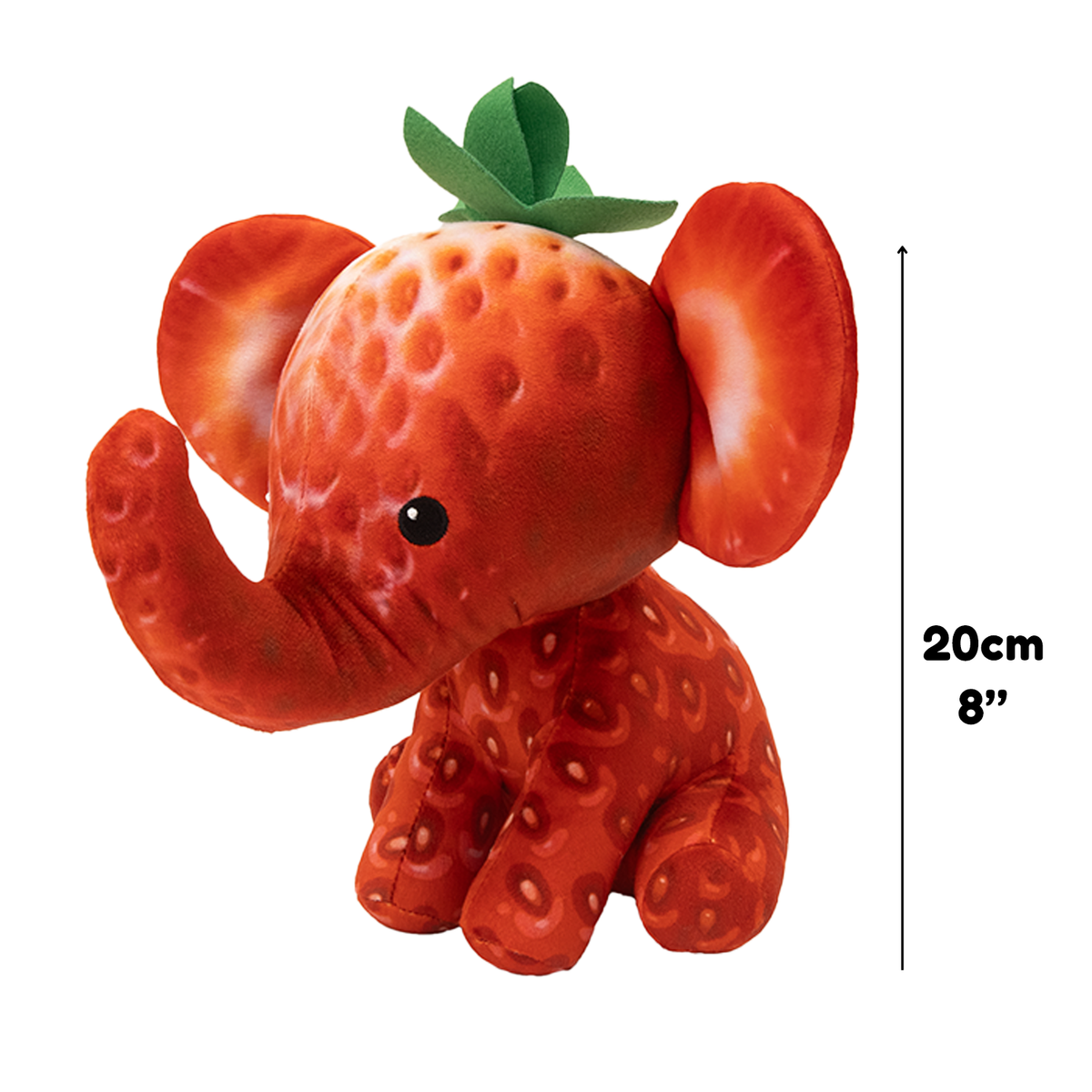 FOODIBLES LARGE SCENTED PLUSHIES - STRAWBERRY ELEPHANT