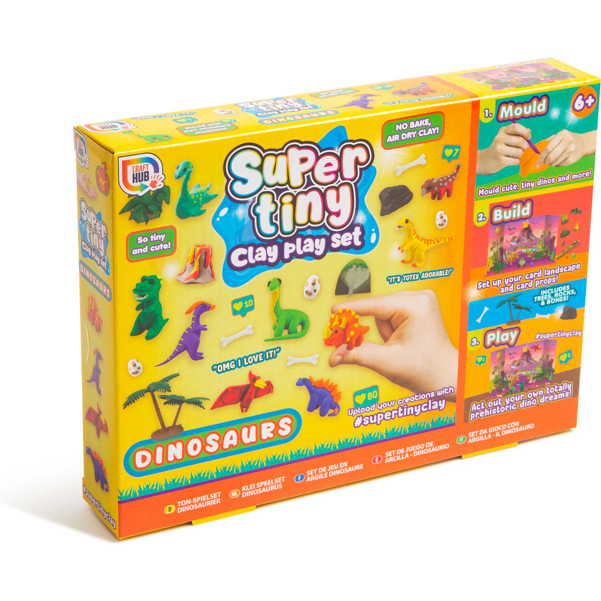 TINY CLAY PLAY SET DINOSAUR
