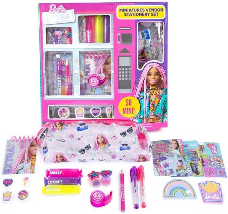 BARBIE MINIATURES VENDING STATIONERY SET