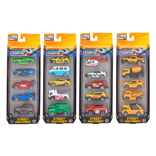 Teamsterz Street Machines 3inch Die Cast 5pk