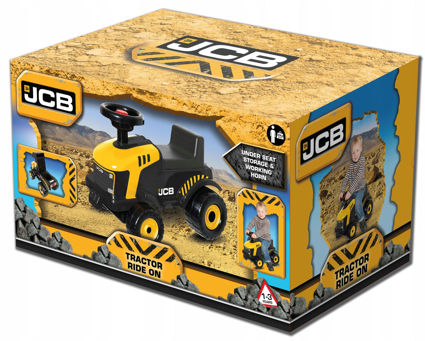 JCB Fastrac Ride-On Tractor with Trailer