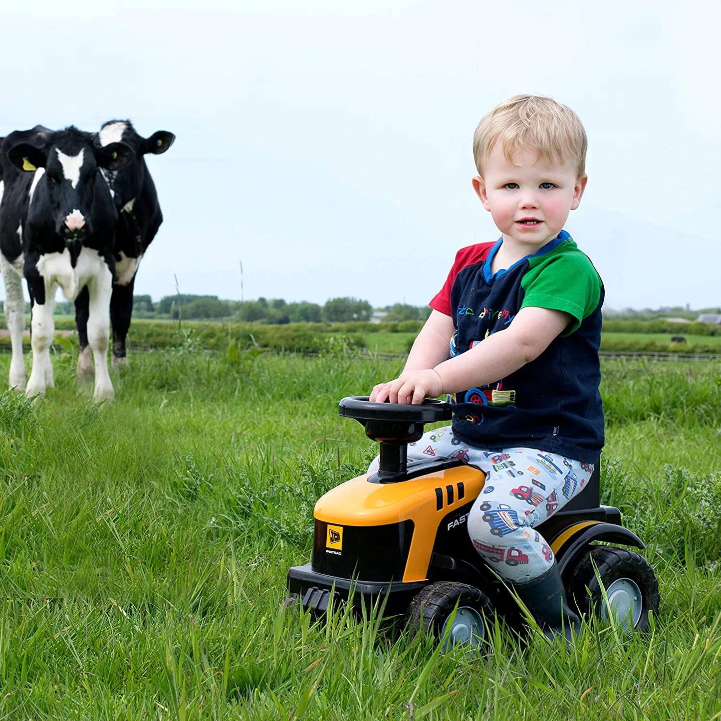 JCB Fastrac Ride-On Tractor with Trailer