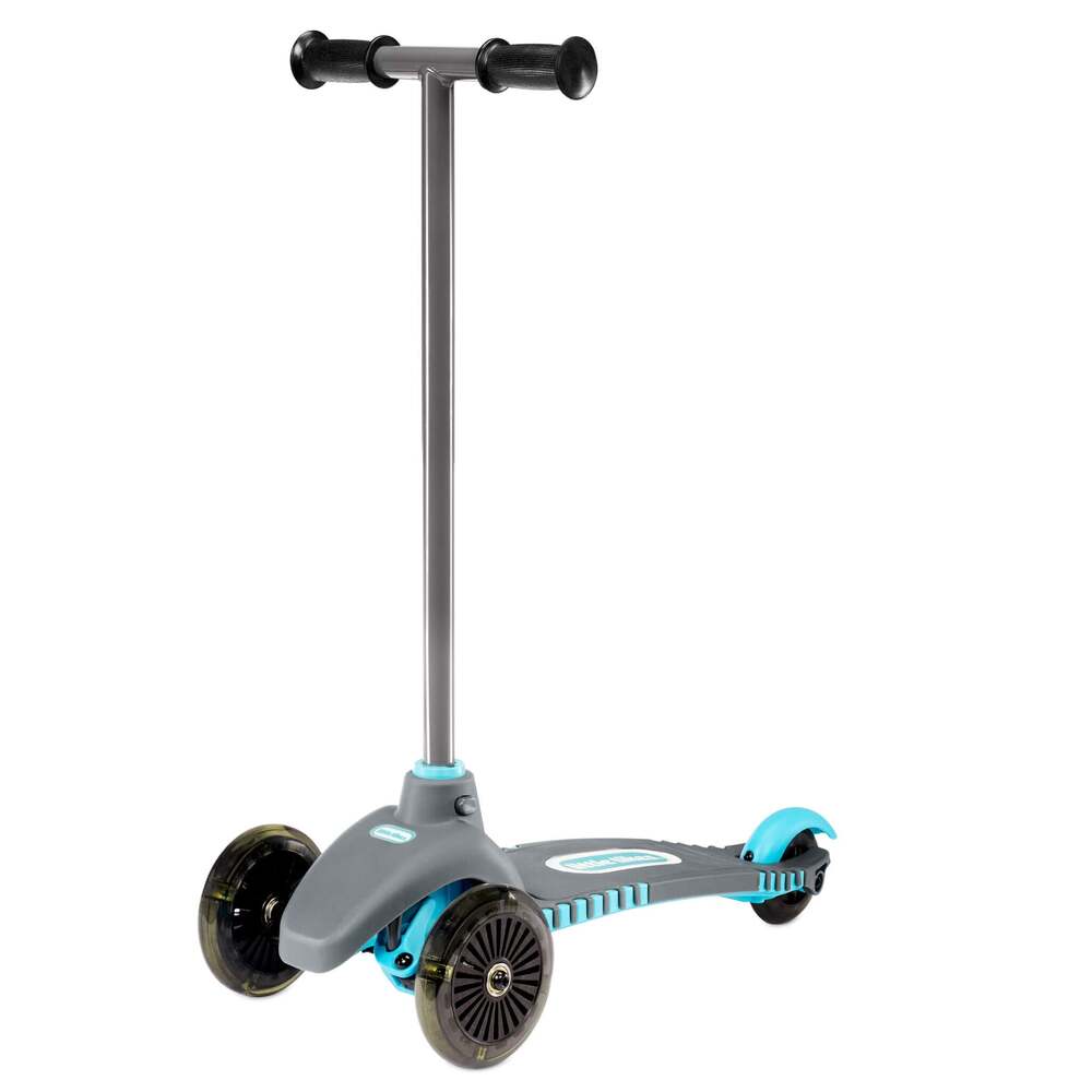 Little Tikes - Lean To Turn Scooter With Lights - Teal & Grey