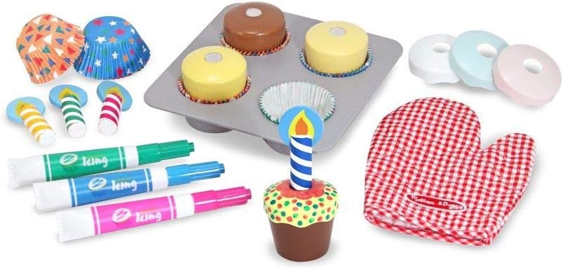 Wooden Cupcake Set