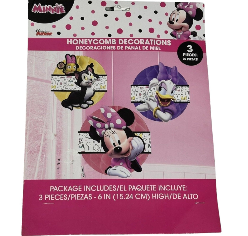 Minnie Mouse Happy Helpers Honeycomb Decorations