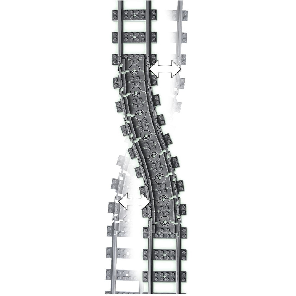 Lego City Trains Tracks - 20 Pcs - Model 60205