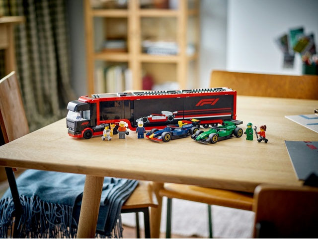 LEGO City F1 Truck with RB20 & AMR24 F1 Cars (60445)